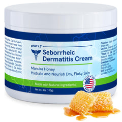 Phat 5.5 Itch Cream bottle pour for relief from dry, itchy skin.