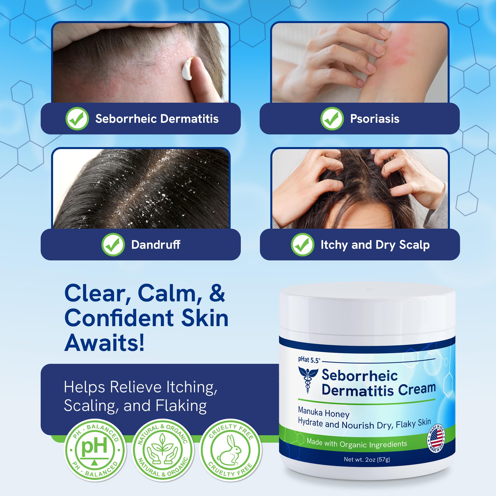 pHat 5.5 natural ingredients like aloe nourish skin.
