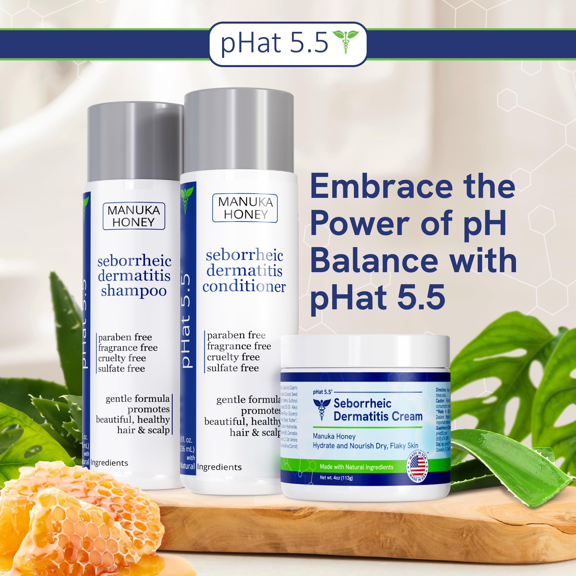 Phat 5.5 Cleanser foam texture on skin suggests soothing cleansing experience.