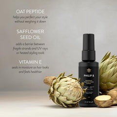 PHILIP B Thermal Protection Spray detangles and shields hair from heat.