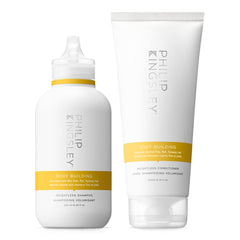 Philip Kingsley Body-Building Shampoo bottle showing lift and shine for fine hair
