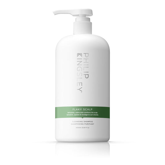 Philip Kingsley Flaky Scalp Shampoo bottle ready for soothing scalp care.