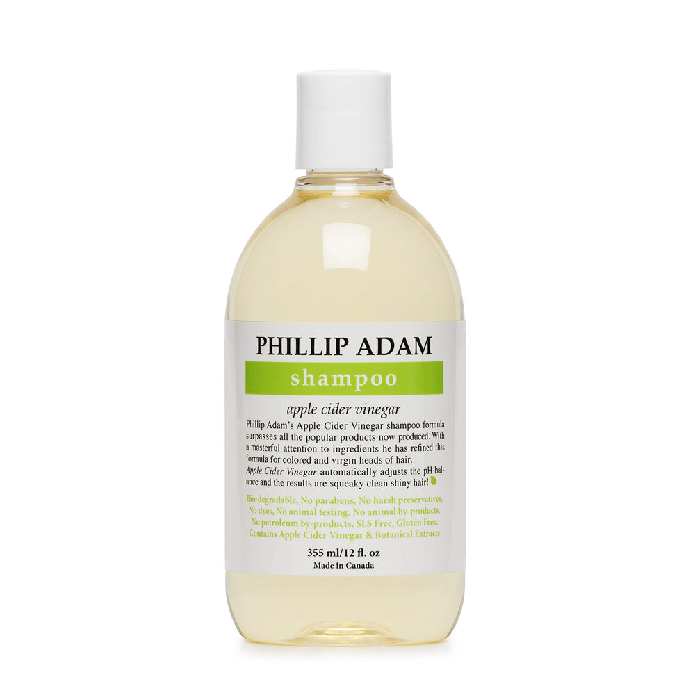 Phillip Adam Apple Cider Vinegar Shampoo bottle, gentle cleansing