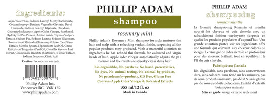 Phillip Adam Rosemary Mint Shampoo lather closeup hints cooling sensation and cleanliness.
