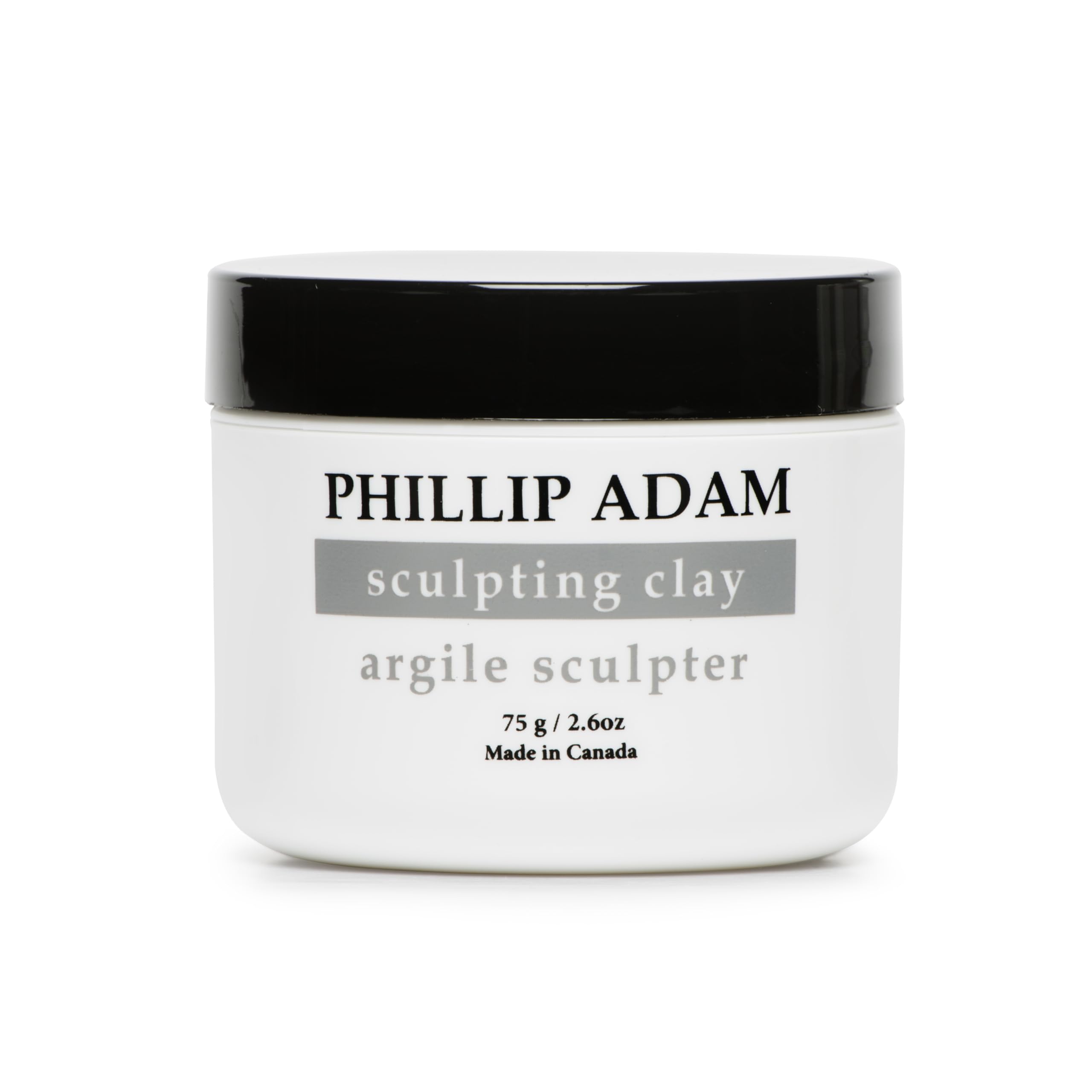 Phillip Adam Sculpting Hair Clay delivering strong hold with matte finish for defined short hair
