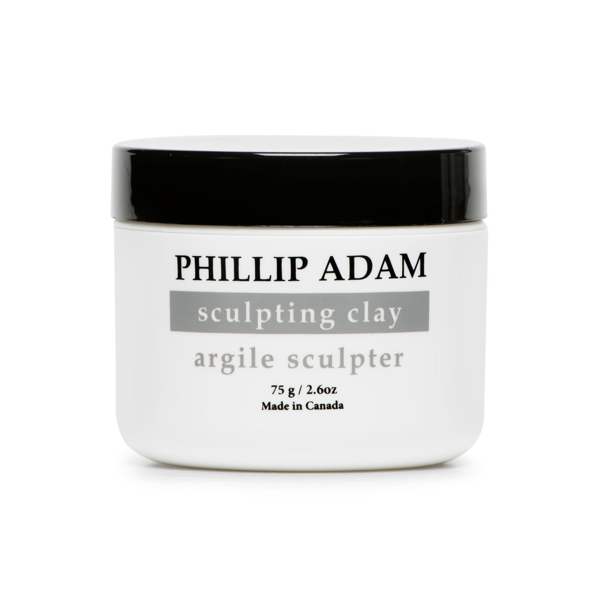 Phillip Adam Sculpting Hair Clay delivering strong hold with matte finish for defined short hair