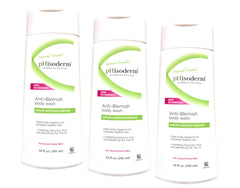Phisoderm Anti-Blemish Body Wash bottle shown for daily cleansing