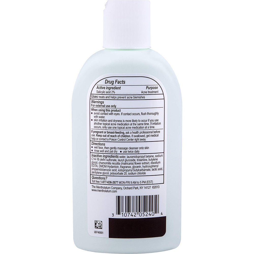 Phisoderm pHisoderm Anti-Blemish Gel Cleanser label close-up highlighting 2% salicylic acid