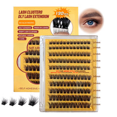 PHIXBEAR self-adhesive lashes close-up for quick, glue-free application