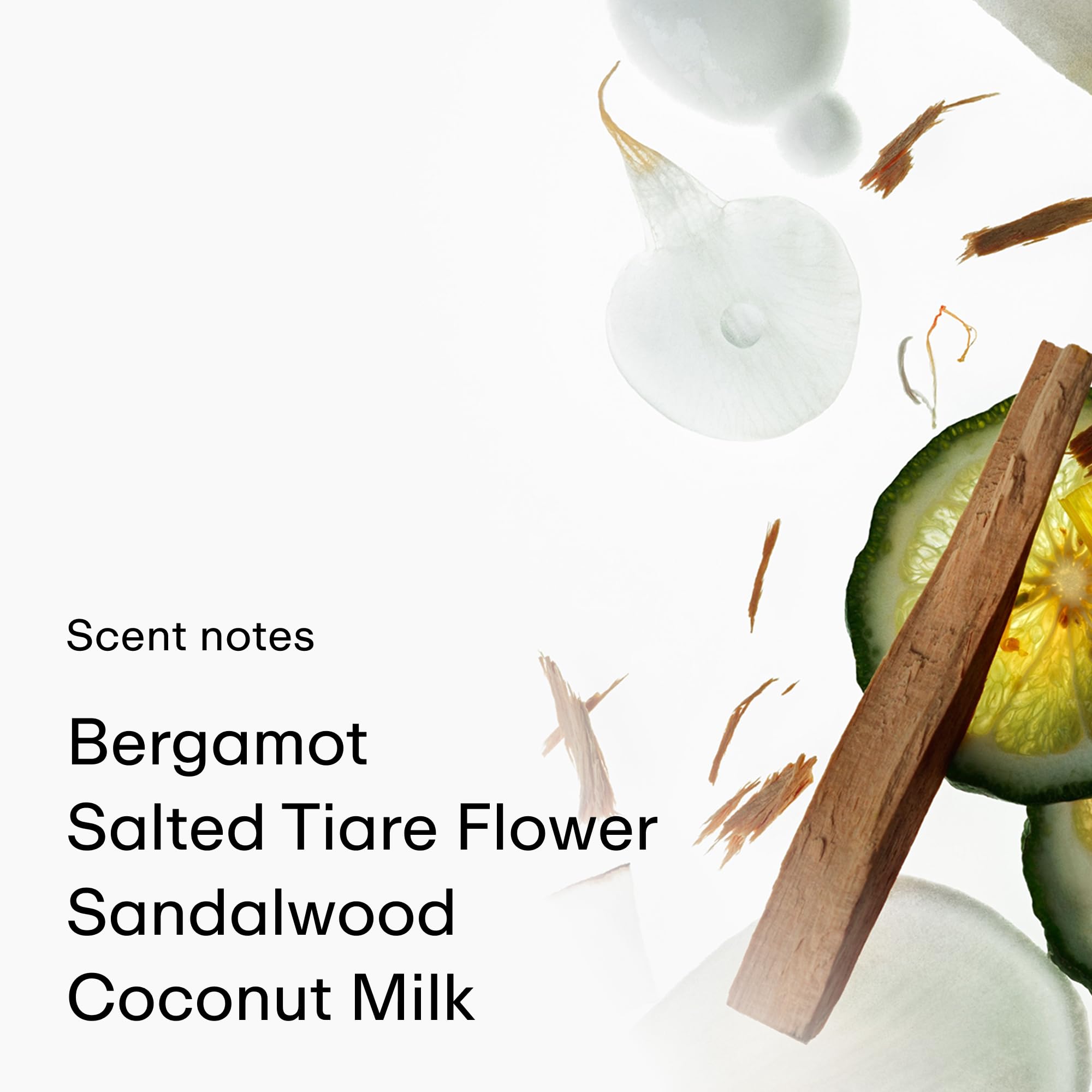PHLUR Beach Skin Ingredients closeup highlights transparent, clean ingredients you can trust.