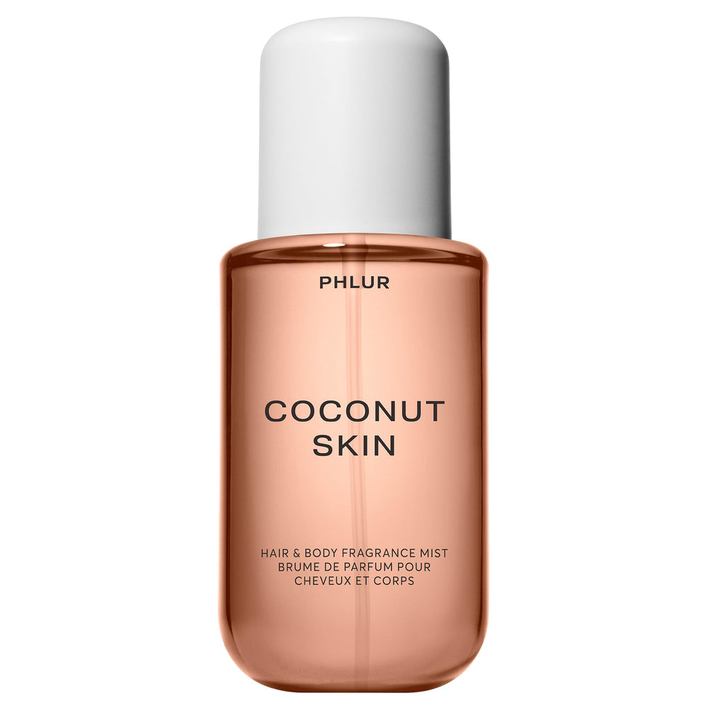 PHLUR Coconut Skin Mist bottle for daily tropical refreshment.