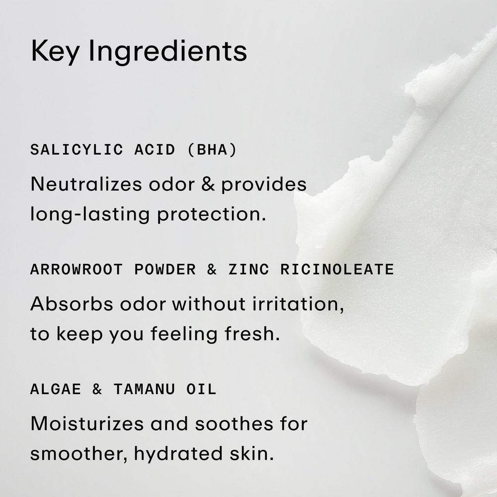 PHLUR Father Figure ingredient panel highlights salicylic acid and algae for care.