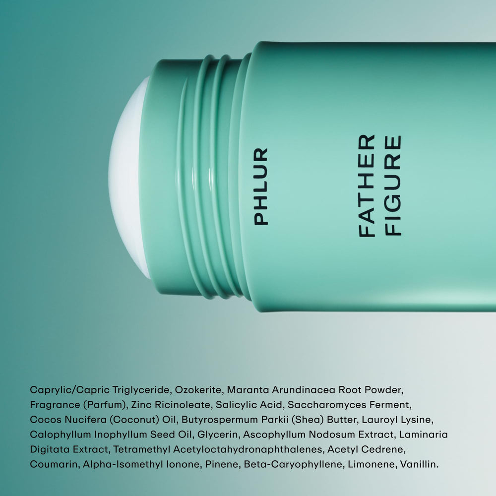 PHLUR Father Figure provides long-lasting freshness through busy days.