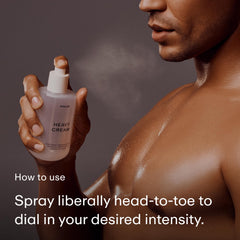 PHLUR Heavy Cream texture close-up—creamy, inviting feel ideal for daily refreshment.