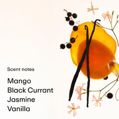 PHLUR Mango Mood liquid pour, smooth spray for easy layering.