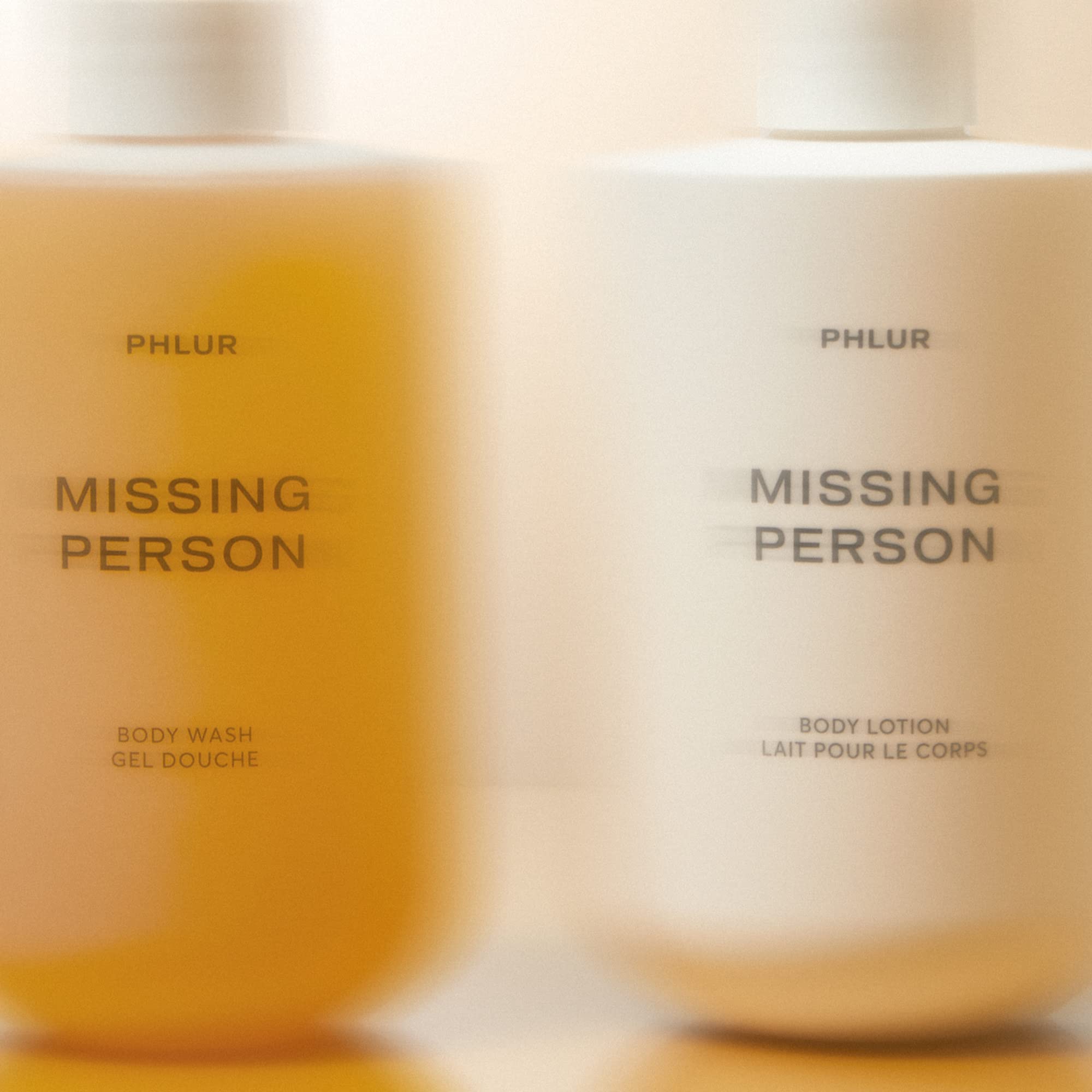 PHLUR Missing Person Body Lotion creamy swatch highlights rich texture
