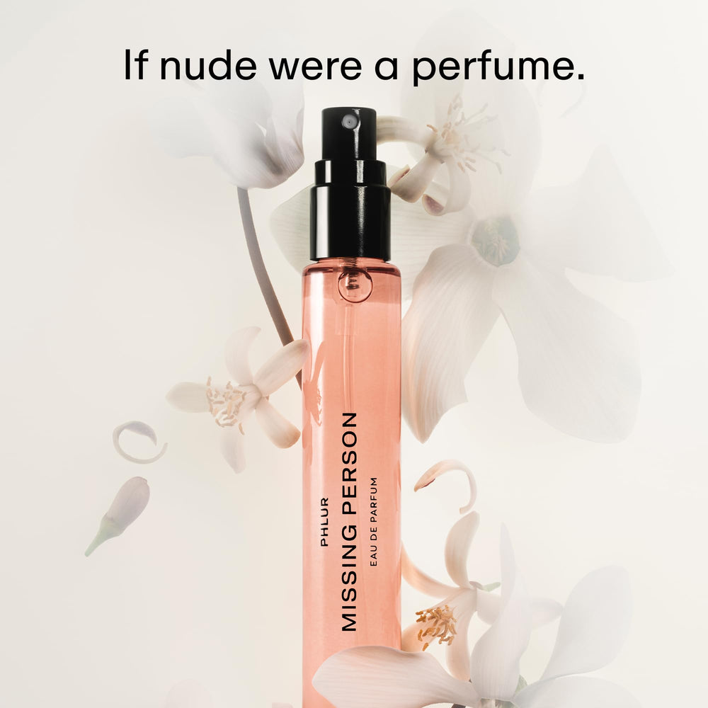 Close-up of Missing Person EDP showing skin musk and warmth