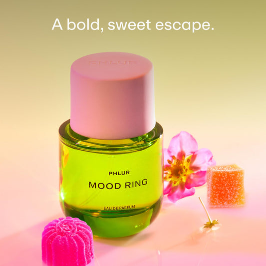 PHLUR Mood Ring orange zest visual for a bright morning mood.