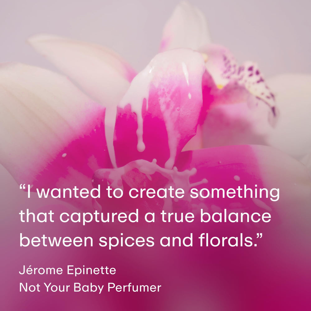 PHLUR Not Your Baby cardamom and bergamot notes hint at top aroma.