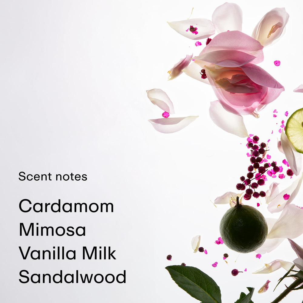PHLUR Not Your Baby spritz action demonstrates quick fragrance application.