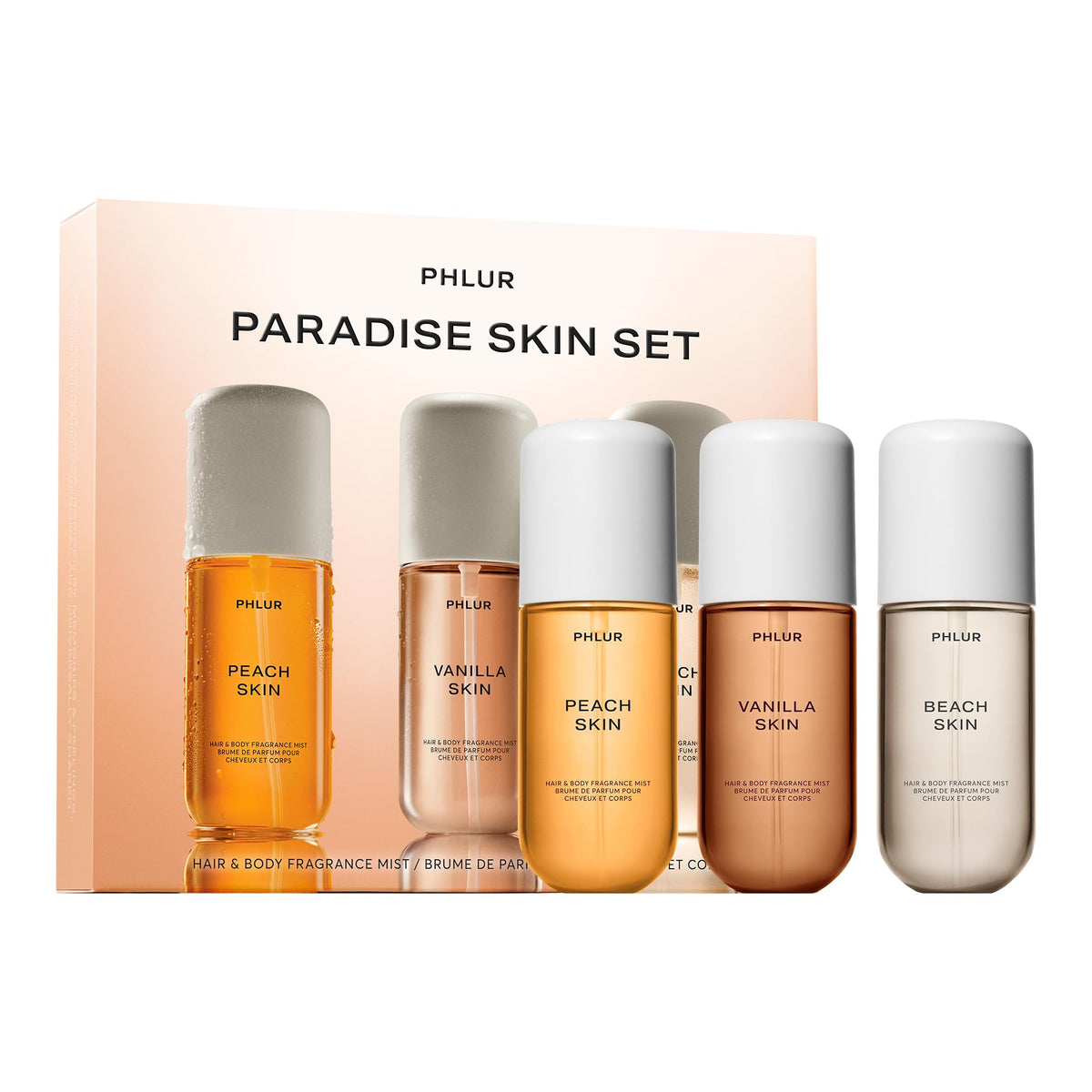 PHLUR Paradise Skin Set packaging showcases a limited-edition gift collection.