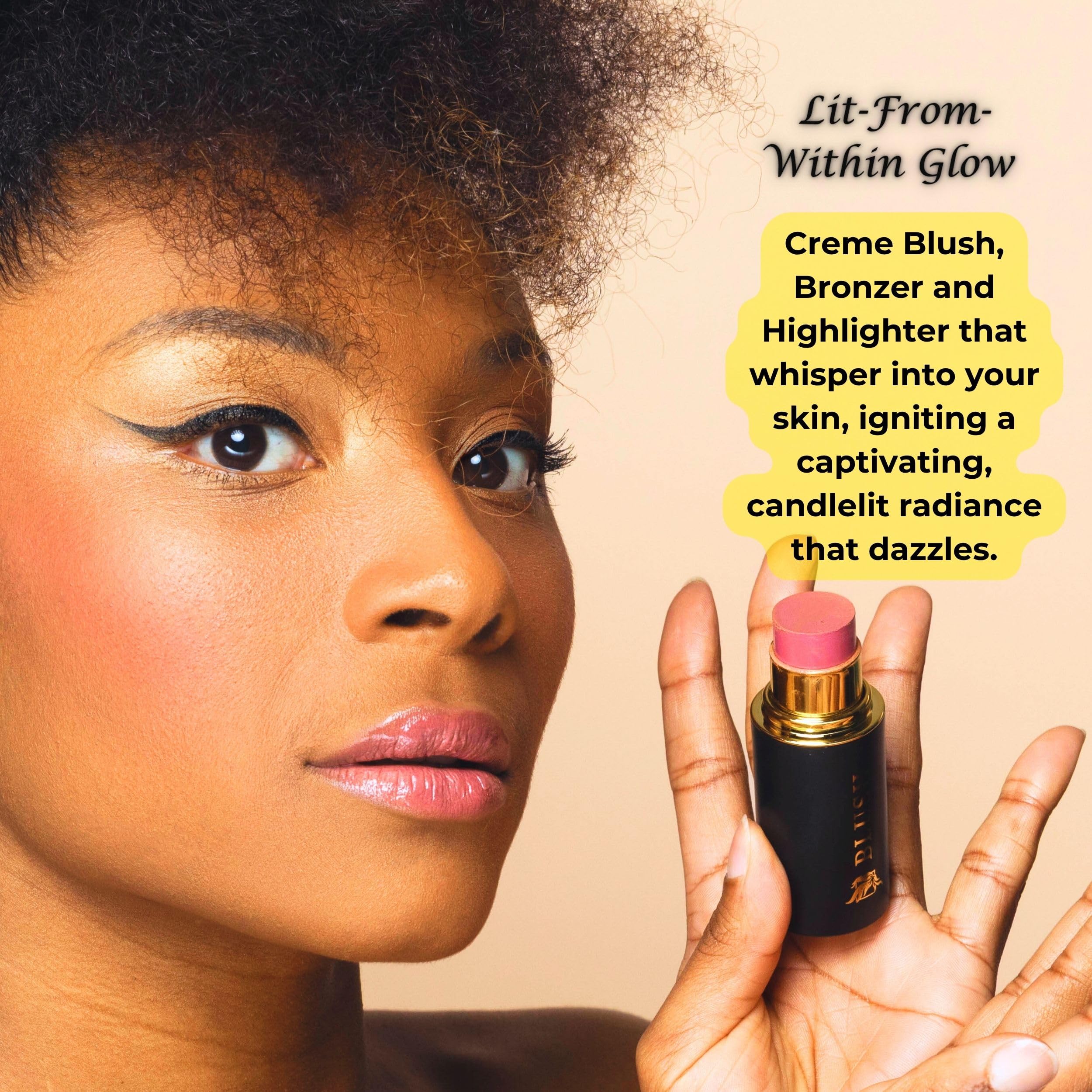 Phoenix Beauty Contour Trio Petal Kiss blush stick for soft rosy flush and buildable coverage