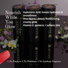 Phoenix Beauty Cream Contour Stick Set bronzer adds warm, sculpted definition.