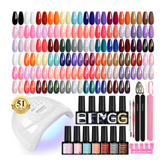 Phoenixy 35-colors gel nail polish kit for versatile at-home manicures