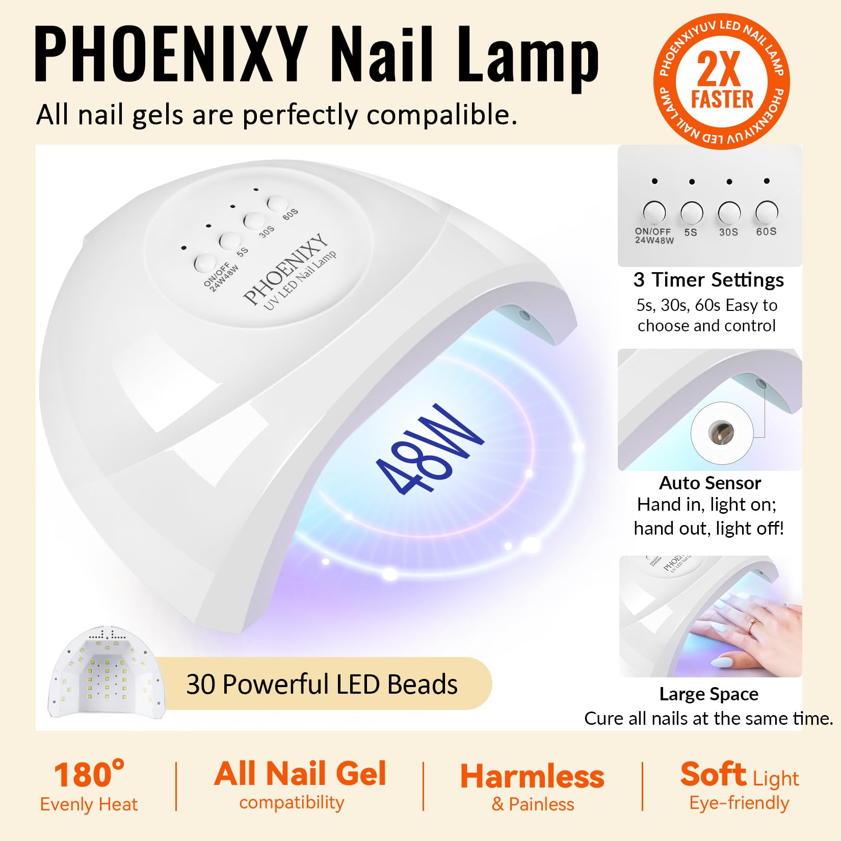 Phoenixy base coat bottle ensures smooth adhesion for durable color.