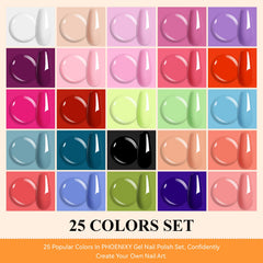 Phoenixy base coat and top coats pack for lasting shine.
