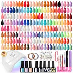 Phoenixy gel nail kit color swatches for vibrant at-home manicures.