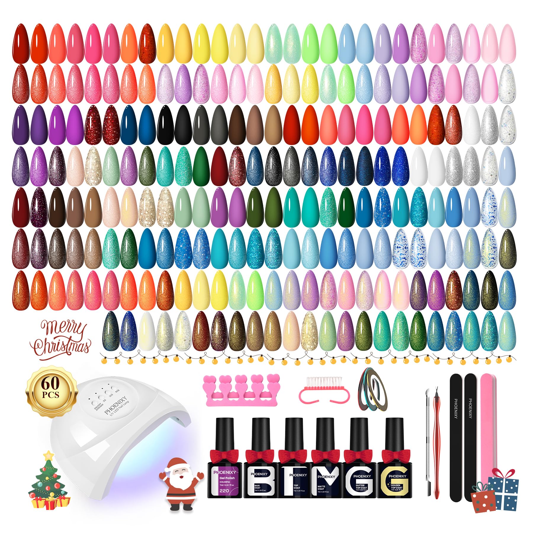 Phoenixy gel nail polish kit collection for a complete at home manicure experience