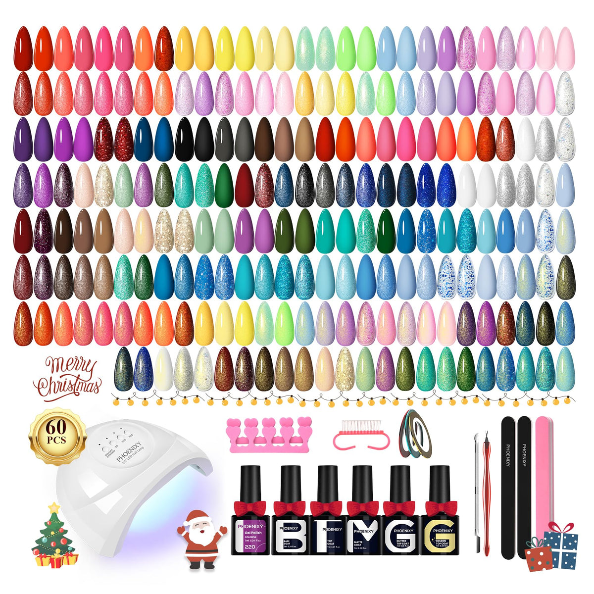 Phoenixy gel nail polish kit collection for a complete at home manicure experience