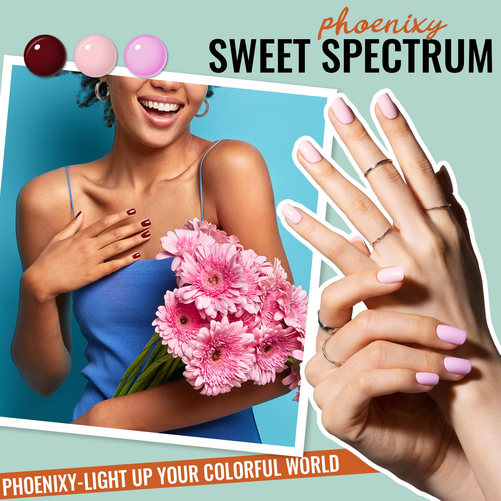 Phoenixy gold glitter top coat brings luxe shimmer to DIY manis.