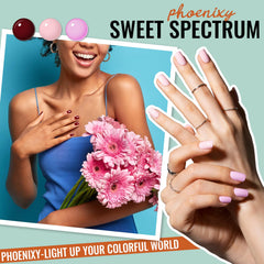 Phoenixy gold glitter top coat brings luxe shimmer to DIY manis.