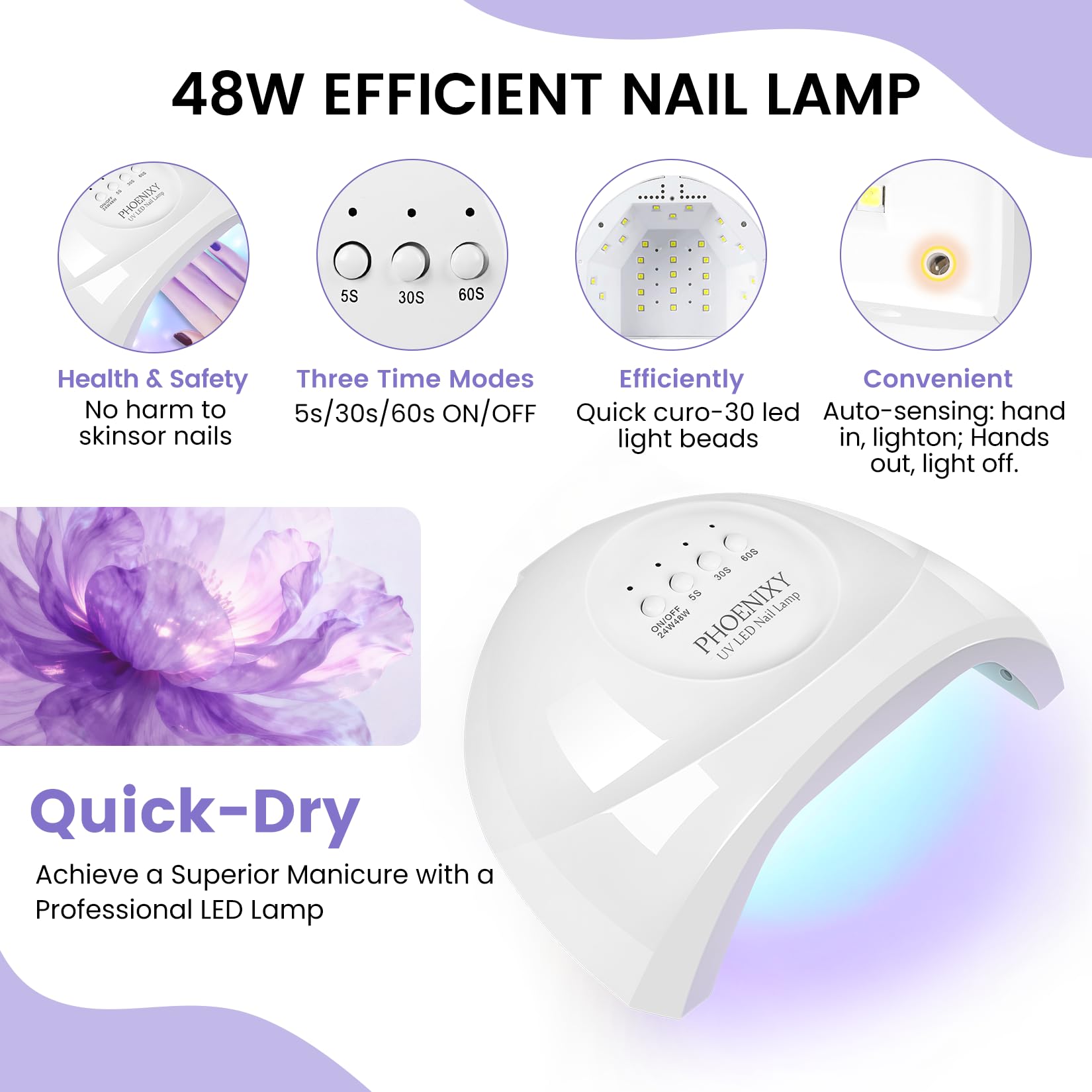 Phoenixy professional tools support bubble-free, salon-quality at-home manicures.