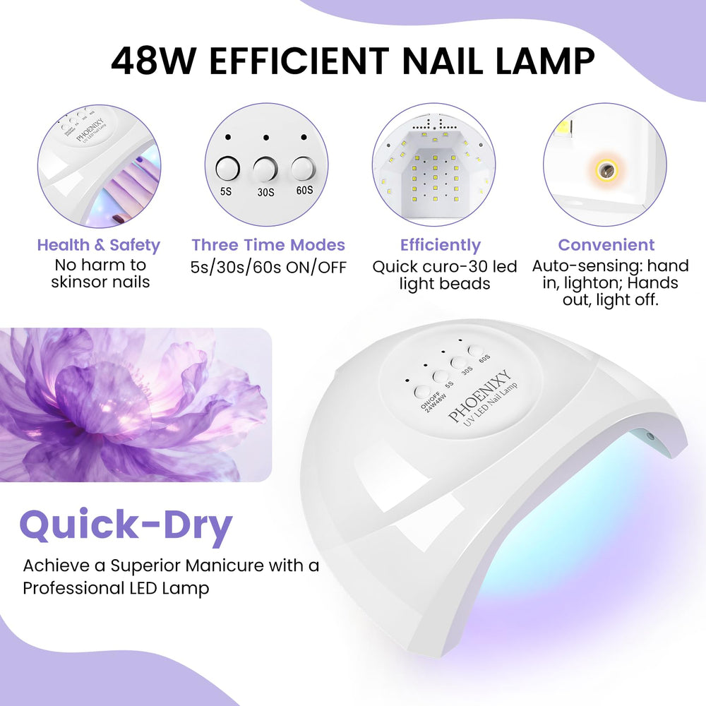 Phoenixy professional tools support bubble-free, salon-quality at-home manicures.