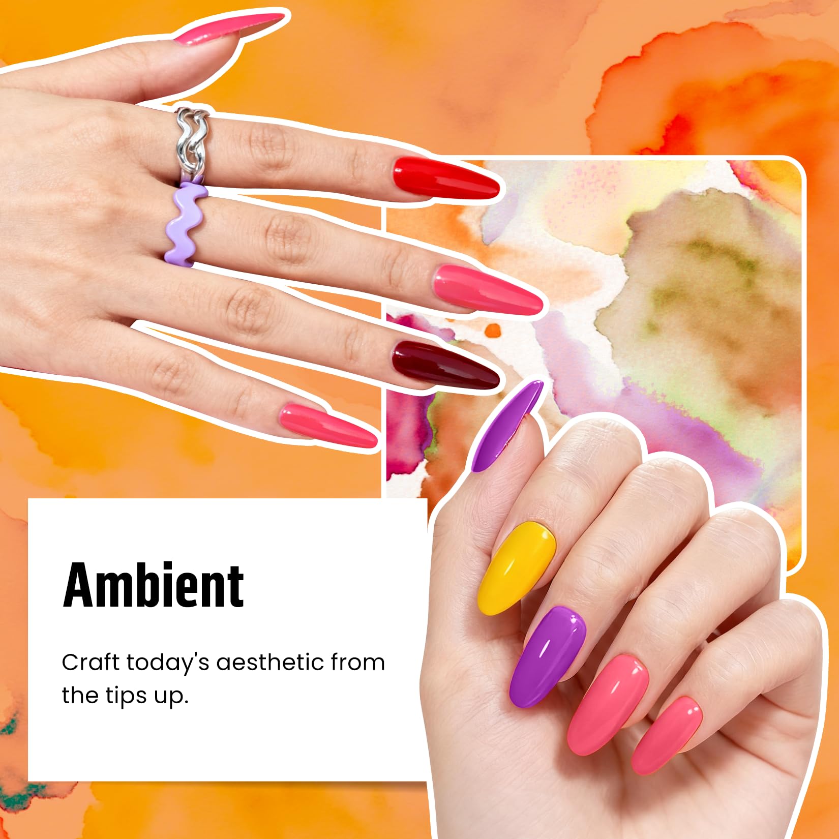 Phoenixy top coats in glossy, matte, glitter, and gold finishes