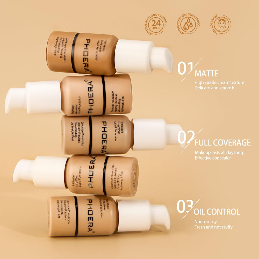 Phoera foundation travel-pack image emphasizes compact, portable kit