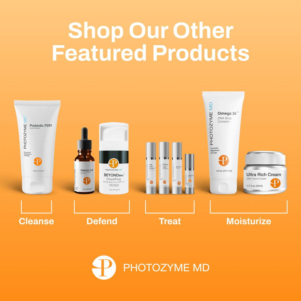 Photozyme GFS Plus Night Serum retinol infusion hints at gradual wrinkle improvement.