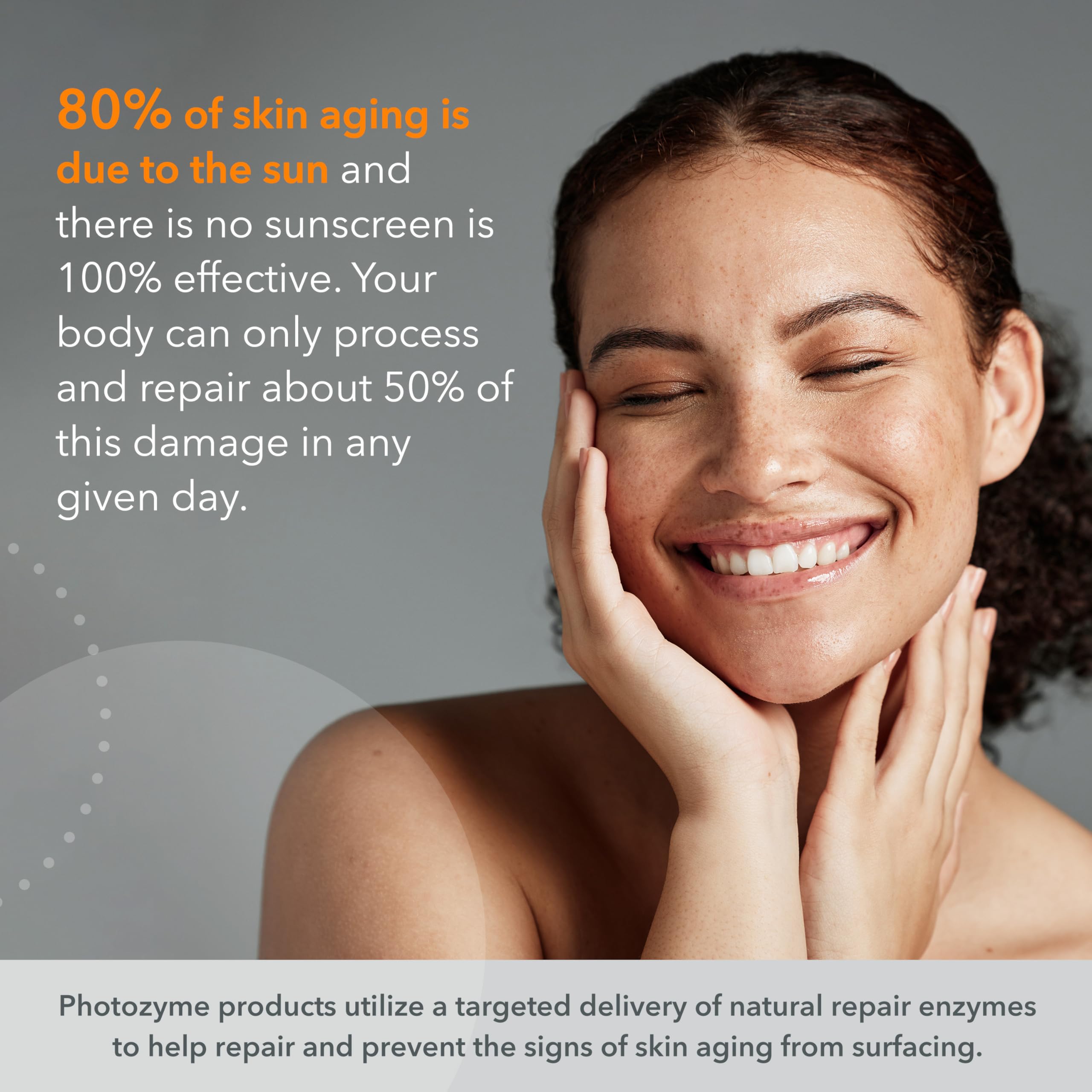 Photozyme ingredients vitamin E ferulic acid for antioxidant protection