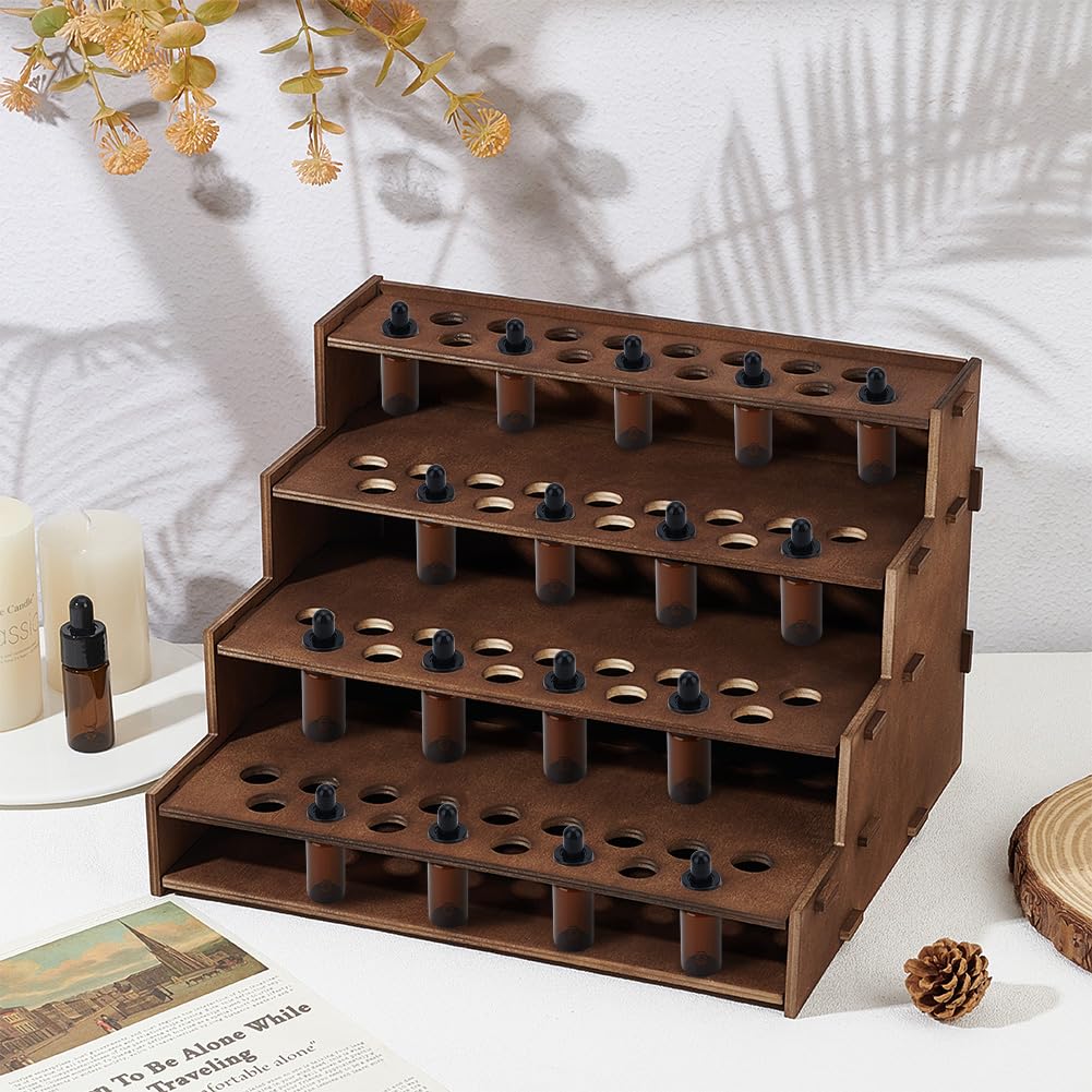 PH PandaHall easy-access oil bottle display helps quick customer selection.