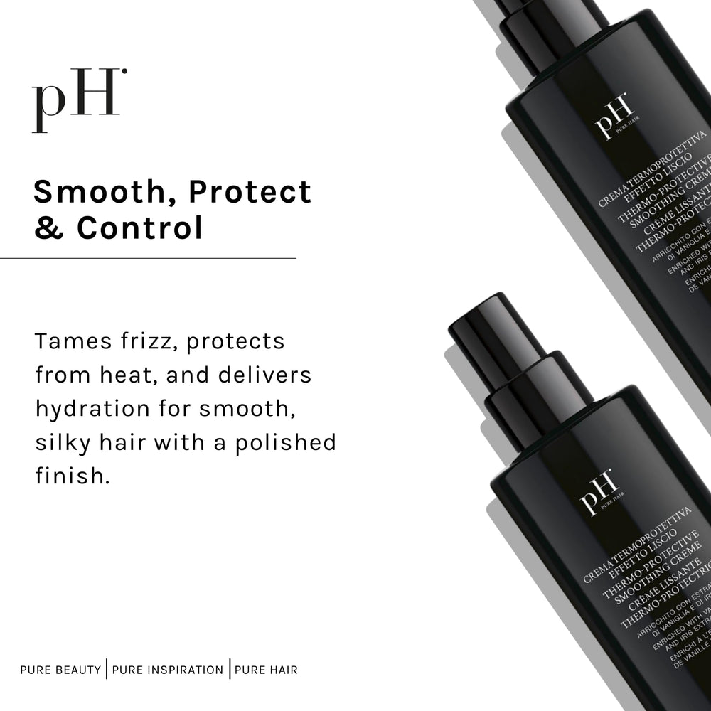pH PURE HAIR bottle with sleek packaging reflecting Italian luxury