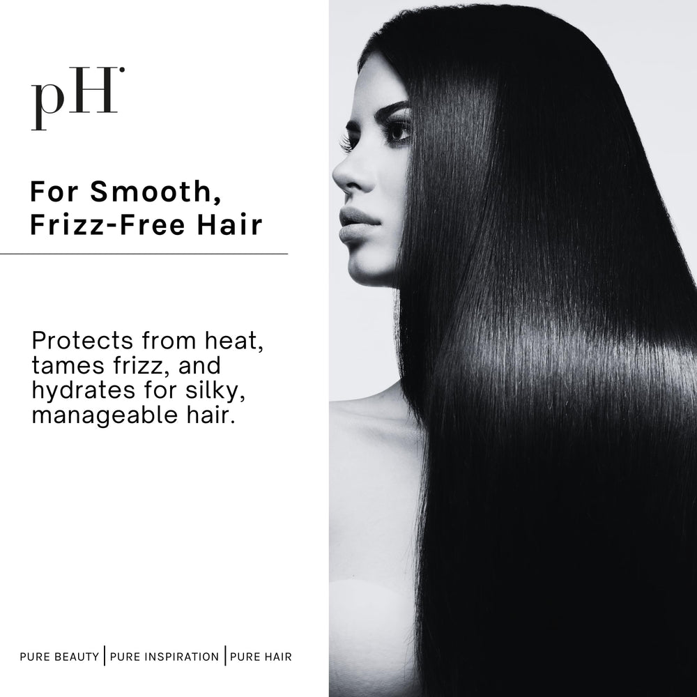 pH PURE HAIR smoothing creme delivering an anti-frizz finish for sleek looks