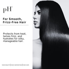 pH PURE HAIR smoothing creme delivering an anti-frizz finish for sleek looks