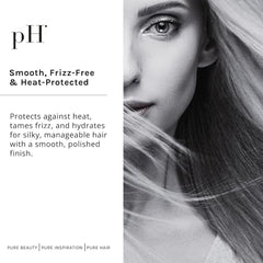 pH PURE HAIR UV defense formula protects color and moisture during styling