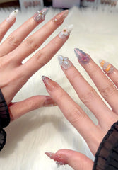 PHYLIN LEAF butterflies and crystals nails add festive sparkle for events