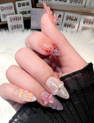 PHYLIN LEAF sea-shell 3D nails for beach-inspired elegance and salon finish