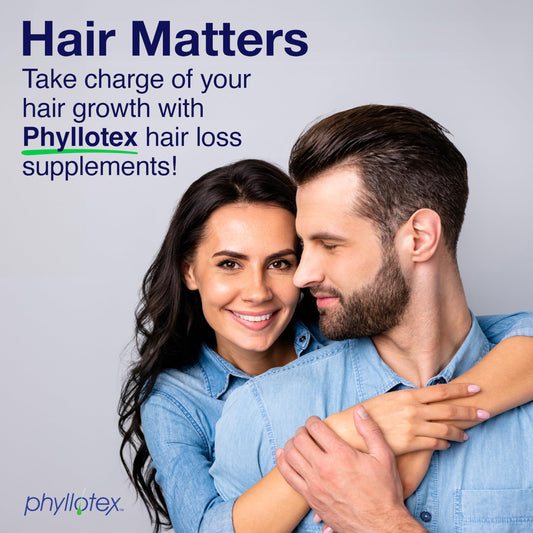 Phyllotex capsules closeup for daily use and potential hair health support