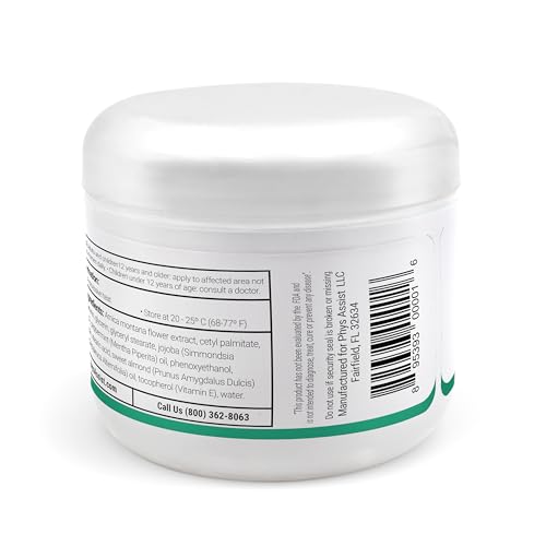 PhysAssist foot cream non-greasy finish helps feet feel refreshed.